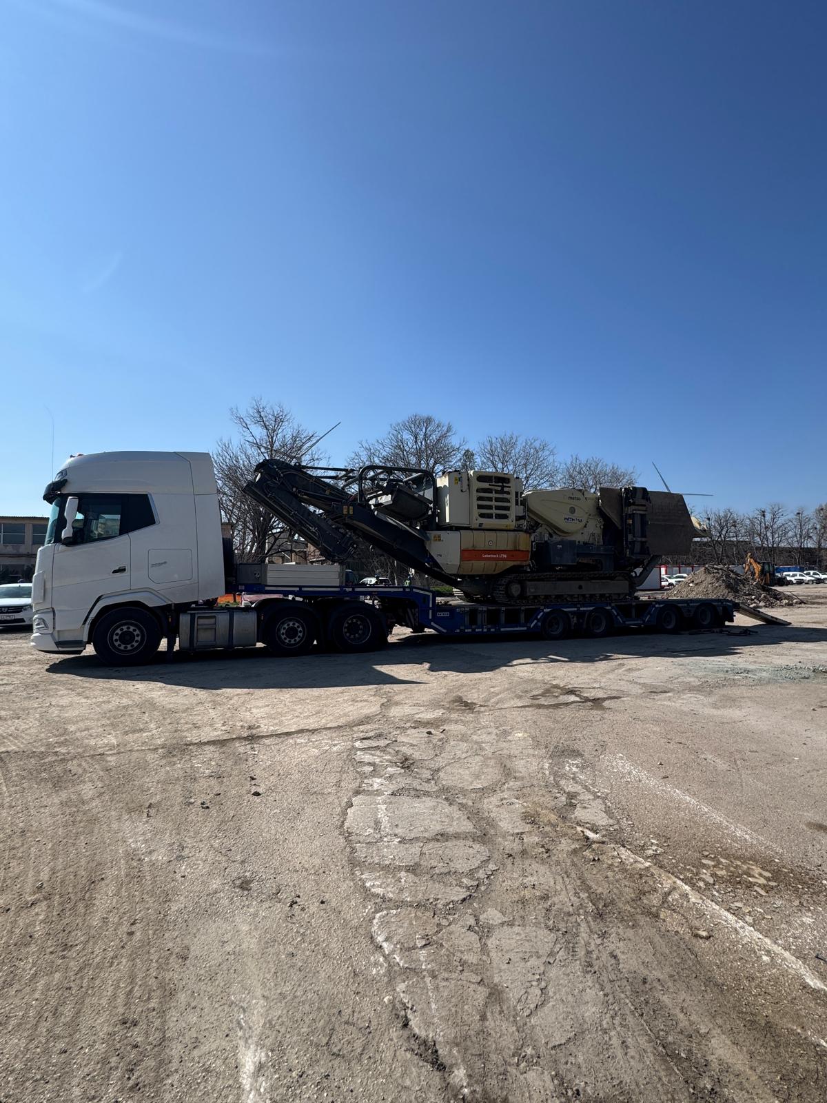 Transport concasor agabaritic